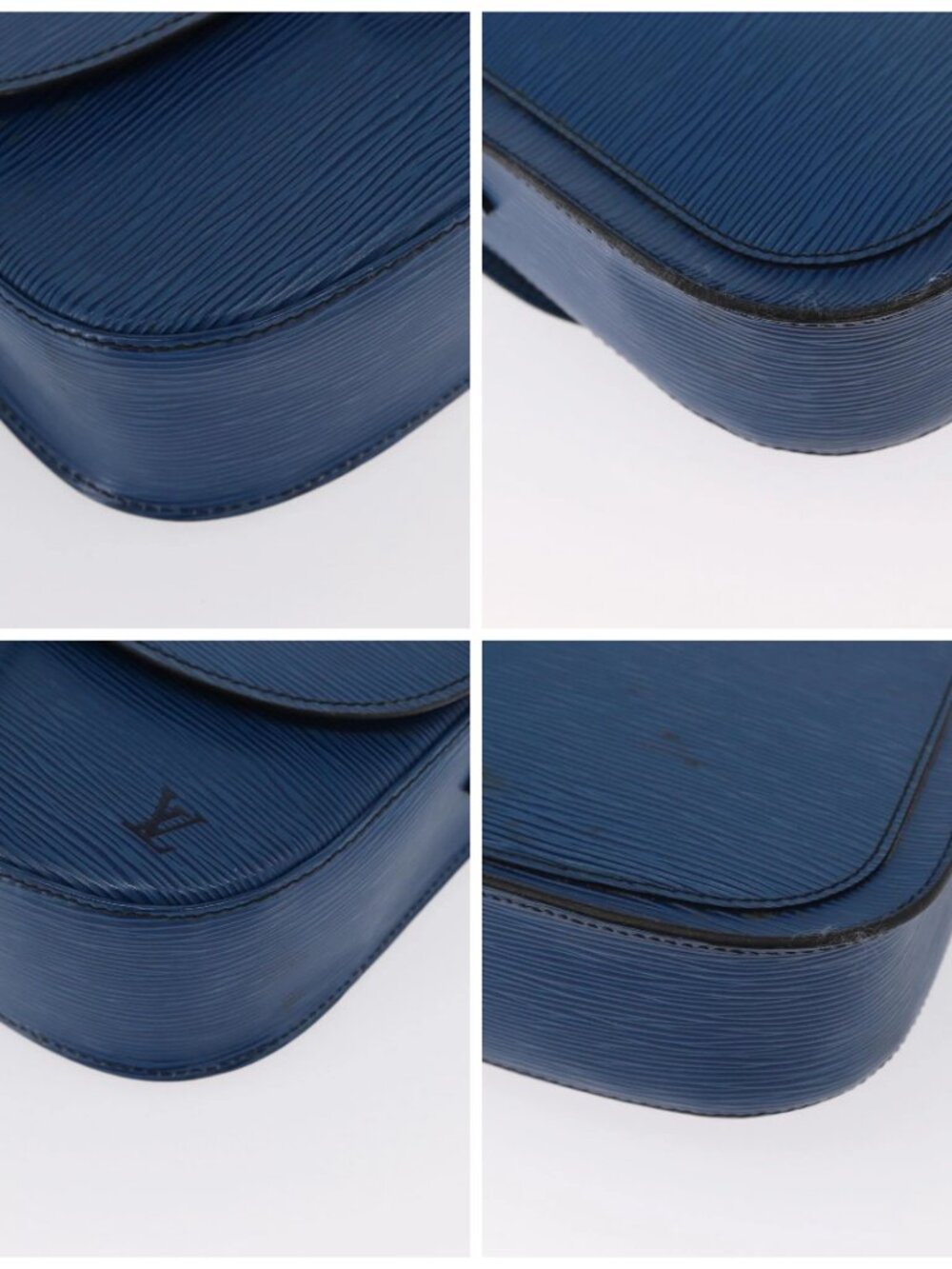 LOUIS VUITTON Epi Saint Cloud GM Shoulder Bag Toledo Blue M52195 LV Auth 163371 - Picture 14 of 16